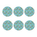 Cartoon Cupcake Pattern Print Coaster Set