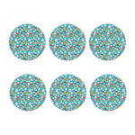 Cartoon Cupcake Pattern Print Coaster Set