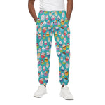 Cartoon Cupcake Pattern Print Cotton Pants