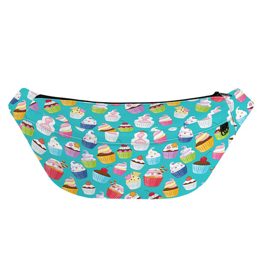 Cartoon Cupcake Pattern Print Fanny Pack