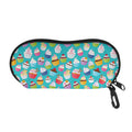 Cartoon Cupcake Pattern Print Glasses Case