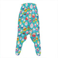 Cartoon Cupcake Pattern Print Hammer Pants