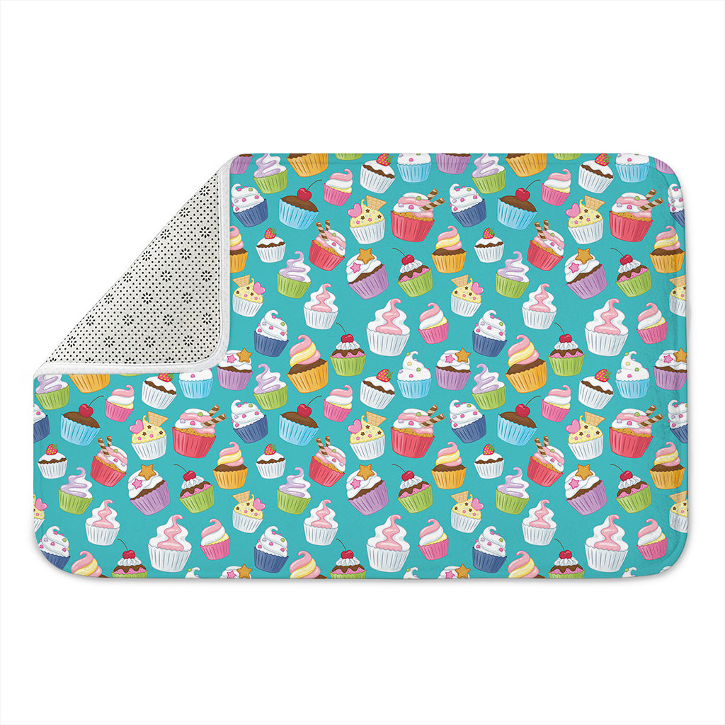Cartoon Cupcake Pattern Print Indoor Door Mat