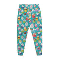 Cartoon Cupcake Pattern Print Jogger Pants
