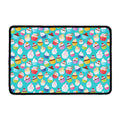 Cartoon Cupcake Pattern Print Kitchen Mat