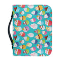 Cartoon Cupcake Pattern Print Leather Bible Cover