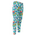 Cartoon Cupcake Pattern Print Men's Compression Pants