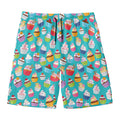 Cartoon Cupcake Pattern Print Men's Swim Trunks