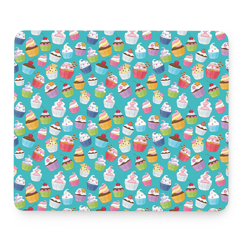 Cartoon Cupcake Pattern Print Mouse Pad