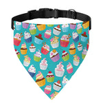 Cartoon Cupcake Pattern Print Over The Collar Dog Bandana