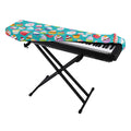 Cartoon Cupcake Pattern Print Piano Keyboard Cover