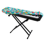 Cartoon Cupcake Pattern Print Piano Keyboard Cover