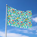Cartoon Cupcake Pattern Print Polyester Flag
