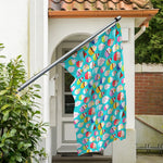 Cartoon Cupcake Pattern Print Polyester Flag