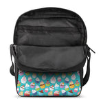 Cartoon Cupcake Pattern Print Rectangular Crossbody Bag