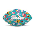Cartoon Cupcake Pattern Print Rugby Ball