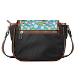 Cartoon Cupcake Pattern Print Saddle Bag