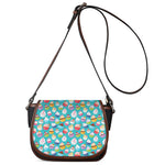 Cartoon Cupcake Pattern Print Saddle Bag