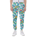 Cartoon Cupcake Pattern Print Joggers