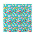 Cartoon Cupcake Pattern Print Silk Bandana