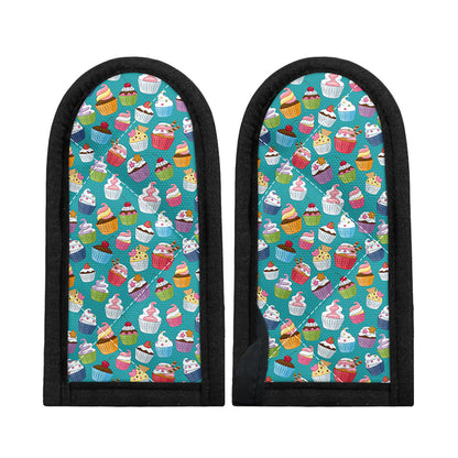 Cartoon Cupcake Pattern Print Skillet Handle Cover