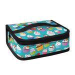 Cartoon Cupcake Pattern Print Small Lunch Bag
