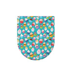 Cartoon Cupcake Pattern Print Toilet Lid Cover