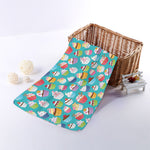 Cartoon Cupcake Pattern Print Towel
