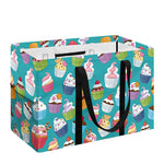 Cartoon Cupcake Pattern Print Utility Tote Bag