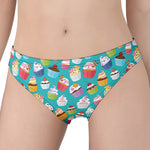 Cartoon Cupcake Pattern Print Women's Panties