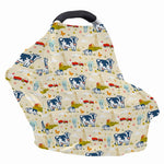 Cartoon Dairy Cow Farm Pattern Print Baby Seat Cover