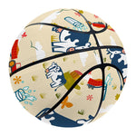 Cartoon Dairy Cow Farm Pattern Print Basketball