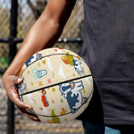 Cartoon Dairy Cow Farm Pattern Print Basketball