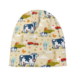 Cartoon Dairy Cow Farm Pattern Print Beanie