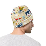 Cartoon Dairy Cow Farm Pattern Print Beanie