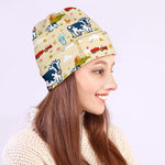 Cartoon Dairy Cow Farm Pattern Print Beanie