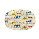 Cartoon Dairy Cow Farm Pattern Print Car Side Mirror Covers