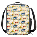 Cartoon Dairy Cow Farm Pattern Print Crossbody Lunch Bag