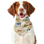 Cartoon Dairy Cow Farm Pattern Print Dog Bandana