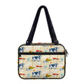 Cartoon Dairy Cow Farm Pattern Print Double Strap Bible Bag