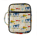 Cartoon Dairy Cow Farm Pattern Print Front Pocket Bible Bag