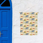 Cartoon Dairy Cow Farm Pattern Print Garden Flag