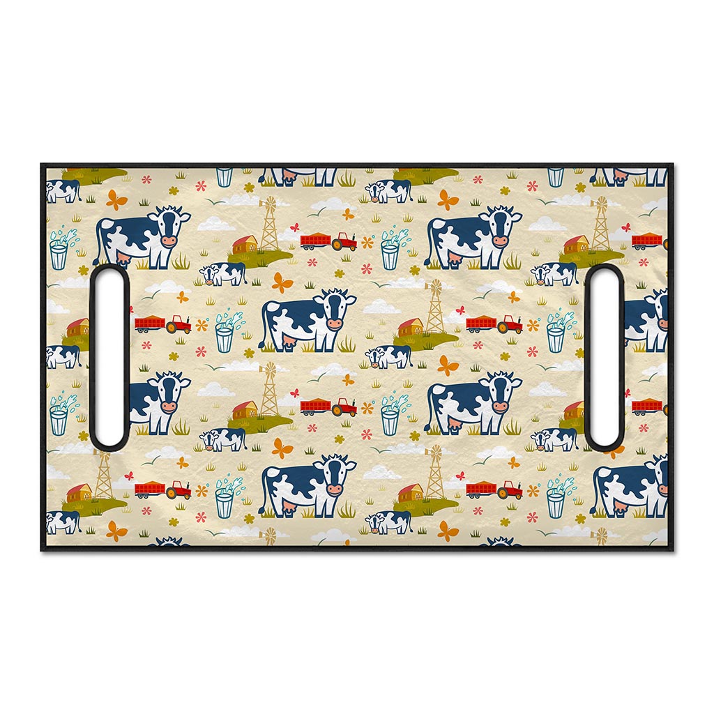 Cartoon Dairy Cow Farm Pattern Print Golf Cart Seat Cover