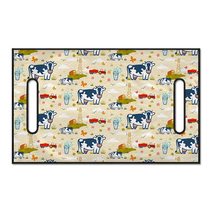 Cartoon Dairy Cow Farm Pattern Print Golf Cart Seat Cover