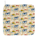 Cartoon Dairy Cow Farm Pattern Print Hand Towel