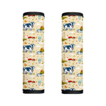 Cartoon Dairy Cow Farm Pattern Print Handle Covers