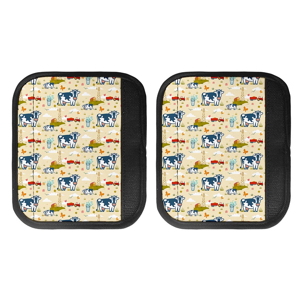 Cartoon Dairy Cow Farm Pattern Print Handle Covers