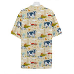 Cartoon Dairy Cow Farm Pattern Print Hawaiian Shirt