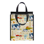 Cartoon Dairy Cow Farm Pattern Print Insulated Lunch Tote