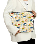Cartoon Dairy Cow Farm Pattern Print Laptop Sleeve